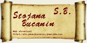 Stojana Bučanin vizit kartica